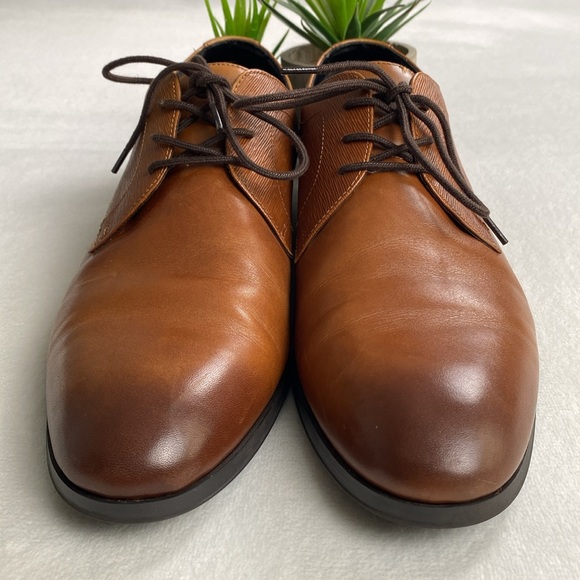Aldo Kingsley Pillow Walk Lace Up Derby Dress Shoes (Cognac) - Picture 5 of 16